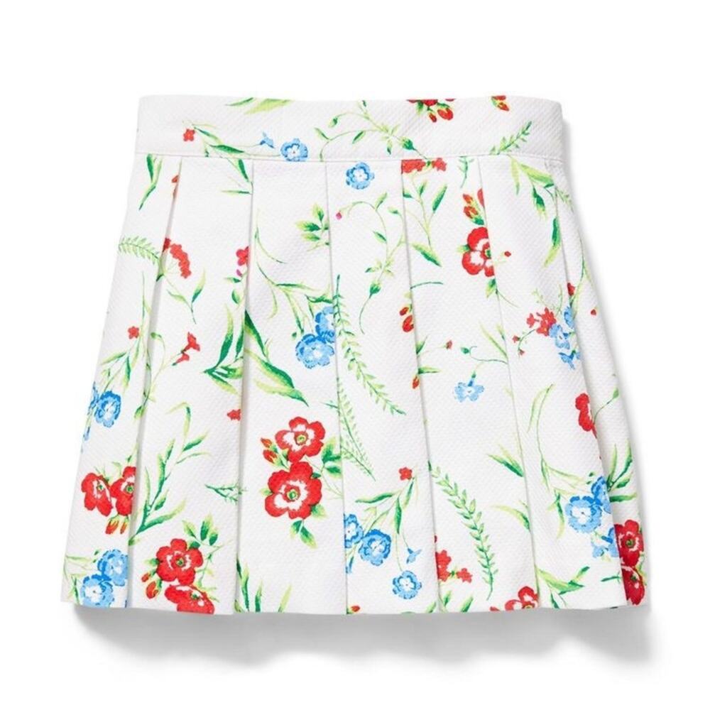Janie and Jack Floral Pique Pleated Skirt, 6 - NWT - $42